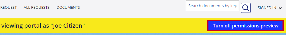 Turn off permissions preview button.