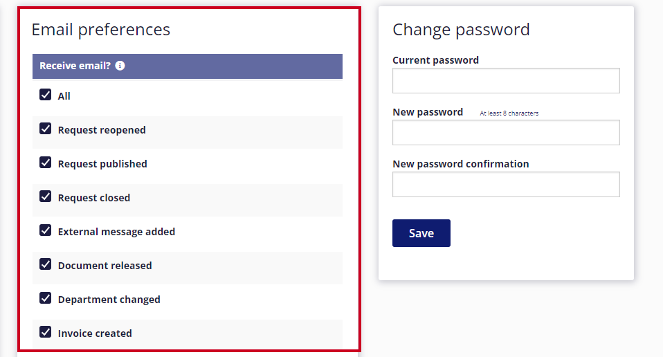 email preferences toggles.