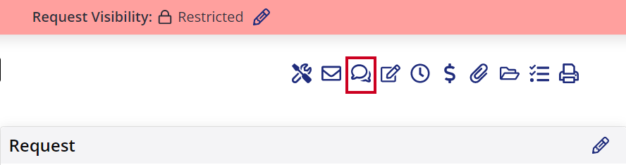 Message staff button.