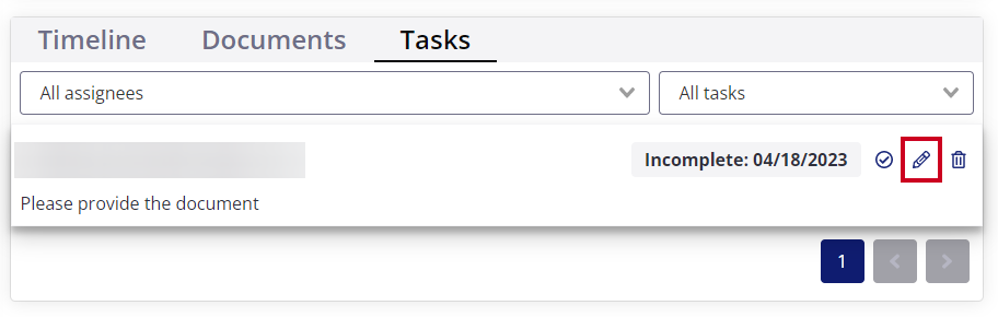 edit task pencil icon.