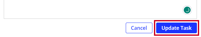 update task button.