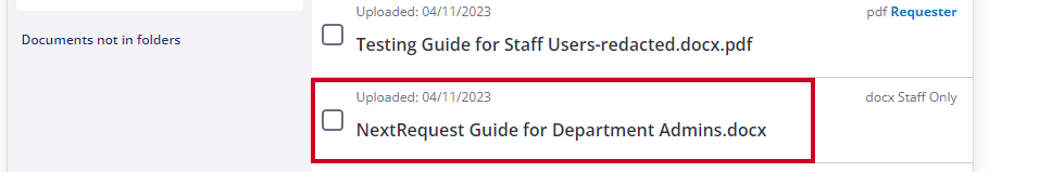 Document card link.