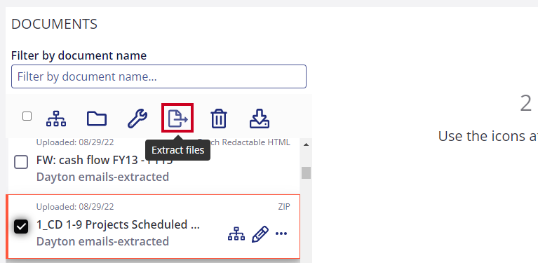 document with arrow icon.