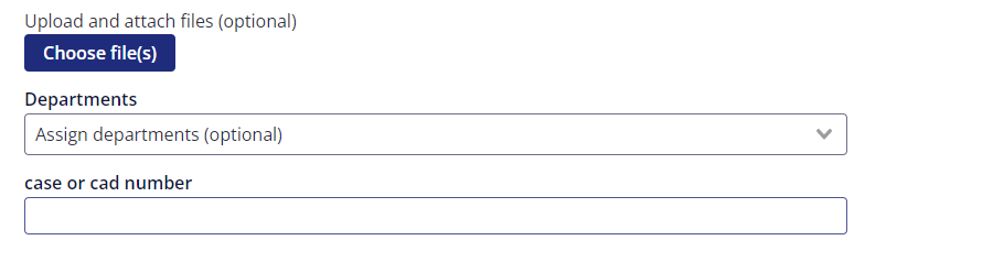 additional request fields.