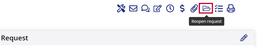 blue folder icon in toolbar