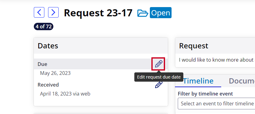 edit due date