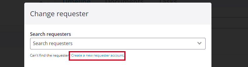 Create a new requester account.