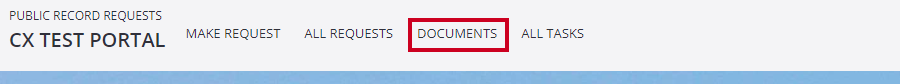 Documents link in the top left of the header.