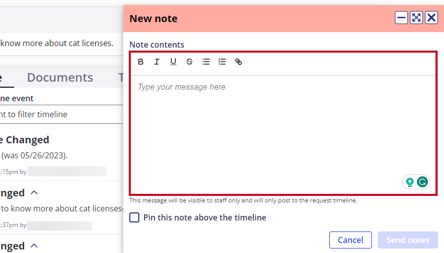 note contents box.