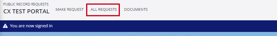 All requests tab.