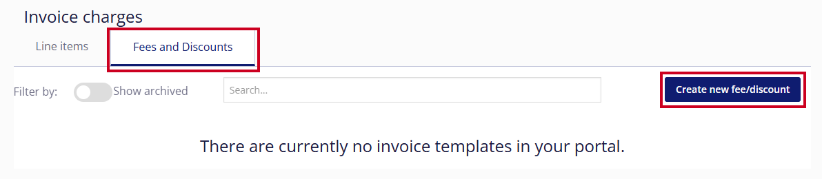Create new fee discount.