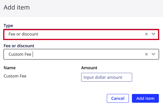 NextRequest - Requests - Invoice fee or discount.